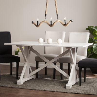 Table de salle à manger à tréteaux 35 "Commack