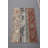 Vintage Turkish Rug Featuring Vibrant Patchwork Oushak Design and Floral Pattern Perfect for Entryways and Small Spaces