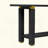 62.9" Modern Minimalist Console Table, Solid Wood Entryway Sofa Table With Metal Accents, Built-In Shelf, For Living Room, Hallway-114223131