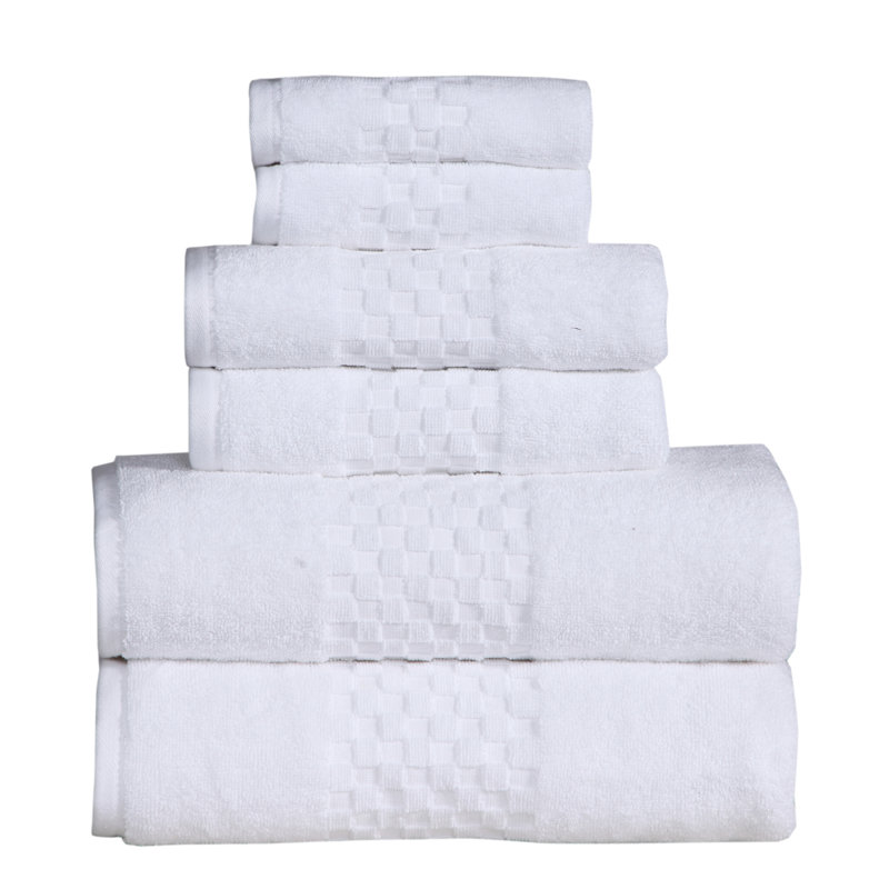 Luxury Ringspun 625 GSM luxury 6-piece, 100% cotton- super-soft, highly absorbent & quick-dry bath towel set (2 PC - bath, hand & washcloth) 