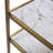 Carbone Marble-Look 5-Tier Display Bookcase Shelf