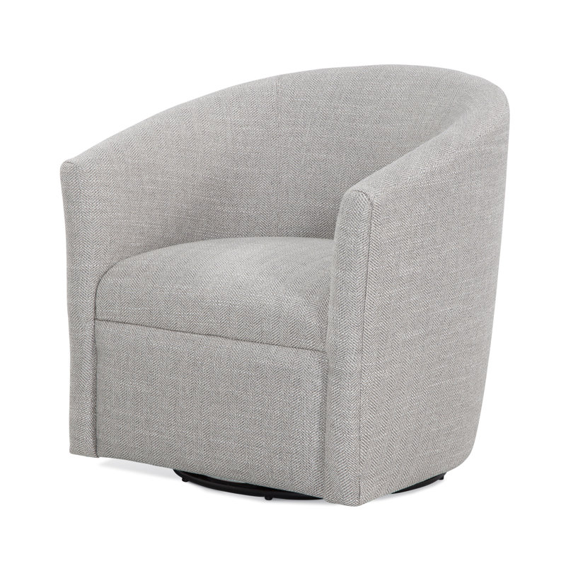 Fauteuil demi-tonneau pivotant, Beige