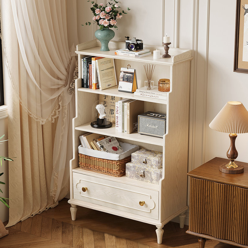 Bibliothèque de rangement romantique de style français