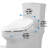Calero Smart Toilet, LED Nightlight, Heated Seat, Adjustable Nozzle, Remote Control
