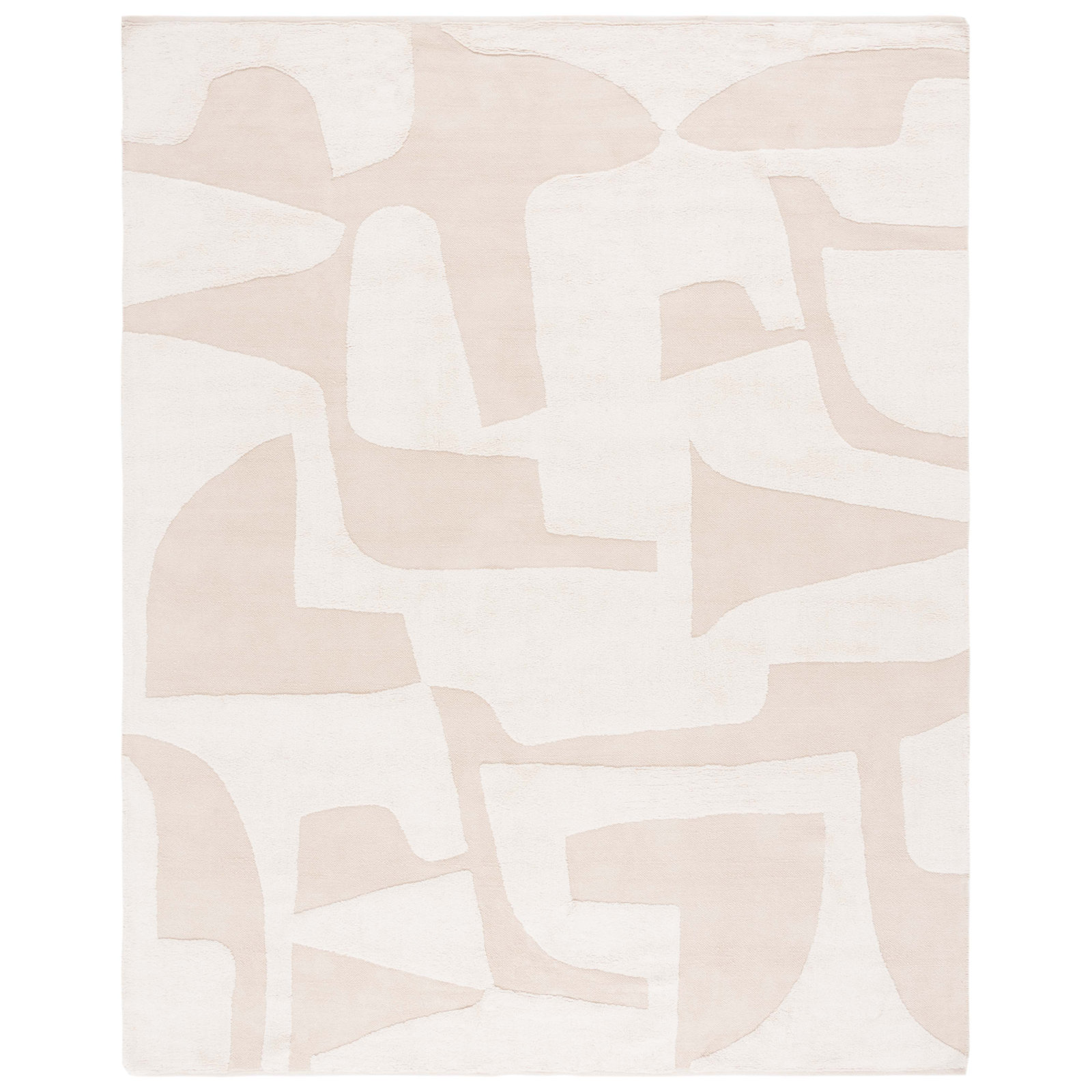Sarya Handmade Cotton Ivory Rug, Rectangle 8' x 10'