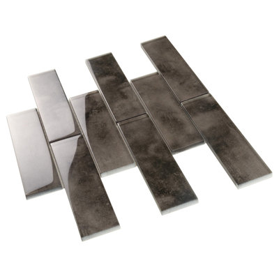 2X8 Subway Glass Mosaic Tile