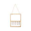 5-Tube Wall Hanging Plant Propagation Station with Wooden Frame