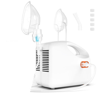 Compressor Nebulizer for Adults & Kids, Home and Office Desktop Nebuliser Machine with Complete Accessory Kit