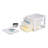 Sterilite Clear Plastic Stackable Small 3 Drawer Storage System, White