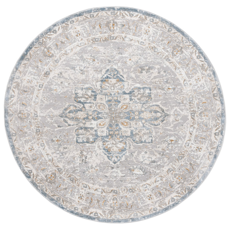 Wendalyn Performance Oriental Rug, Round 6'7"