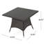 CORSICA SQ DINING TABLE
