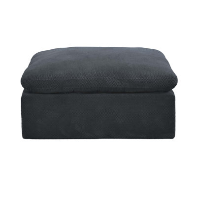 Coffee Bean Like Upholstery Full Compressed Ottoman