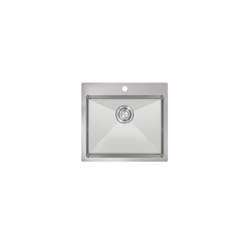 17 Stories 440mm W Single Bowl Stainless Steel Kitchen Sink