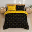 Aspire Homeware Black and Ochre Polka Dot Duvet Cover Set (Pack of 2)-132247600