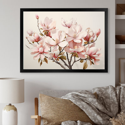 «Magnolias Minimalisme Dream I» sur toile