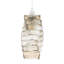 25cm H Glass Rectangle Pendant Shade ( No Direct Attachment Method ) in Gold