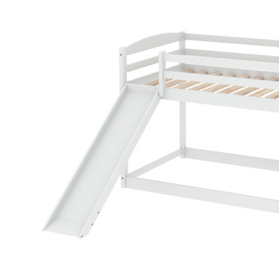 Bunk Bed with Convertible Slide and Ladder