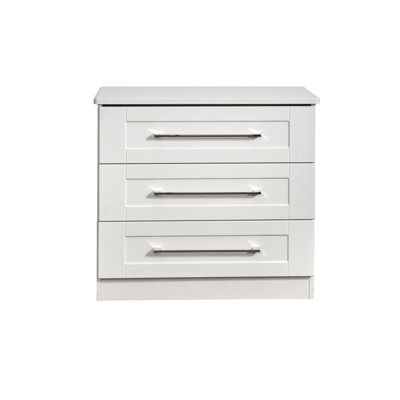 Fully Assembled Yass 3 Drawer 76.5Cm W Chest of Drawers