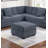 L-Sectional RAF/LAF One Arm-Loveseat Corner Wedge Cocktail Ottoman Dark Gray Corduroy Upholstered Pillows 4Pc Sectional Sofa Set-109363026
