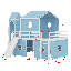 Lit mezzanine avec tente coulissante-204808354-204808353