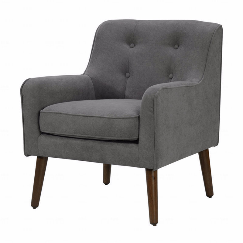 Fauteuil capitonné de 25 po Mid Century Modern