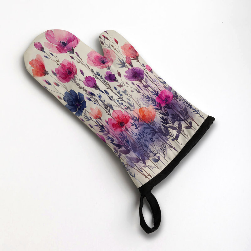 Vintage Flora Oven Mitt Cotton Twill