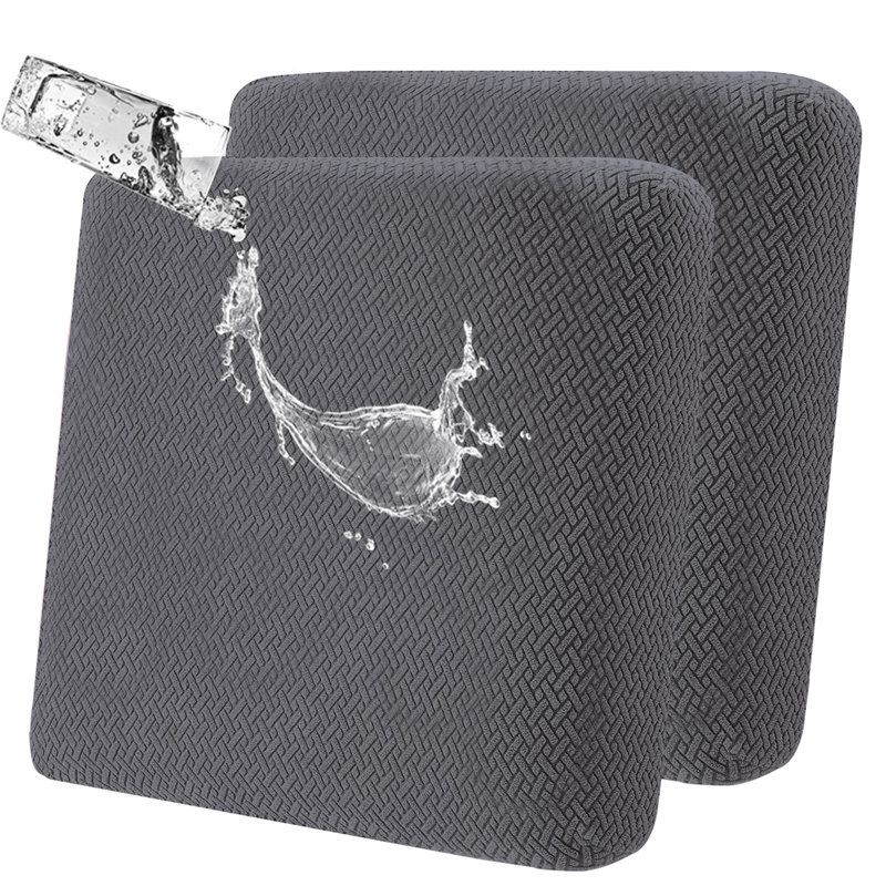 Housse pour coussin en tissu, Tissu gris foncé
