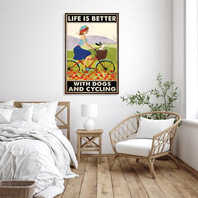 " Dogs And Cycling 1 "