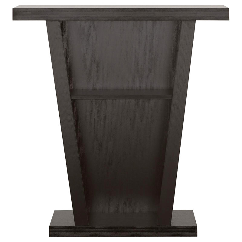 Cappuccino Console Table For Displaying Art And Decor Transitional Table, With Eye-catching Appearance