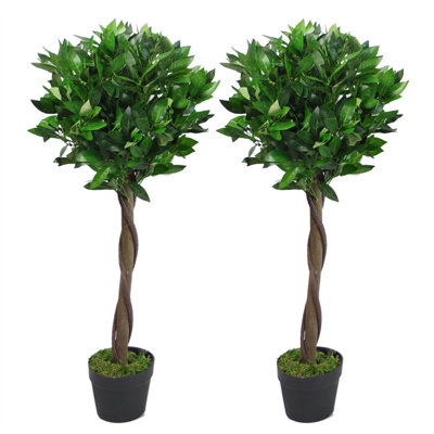 2 - Piece 120Cm Artificial Foliage Topiary in Pot Liner Set