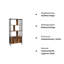 Andjoua 154.5cm H x 74cm W Bookcase-1423705771