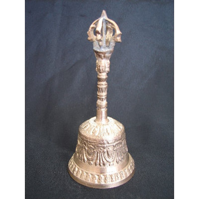 Cloche tibétaine - sculpture cloche Vajra