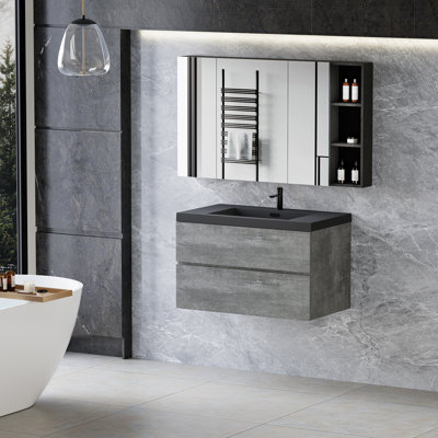 Meuble-lavabo flottant avec lavabo Zachary
