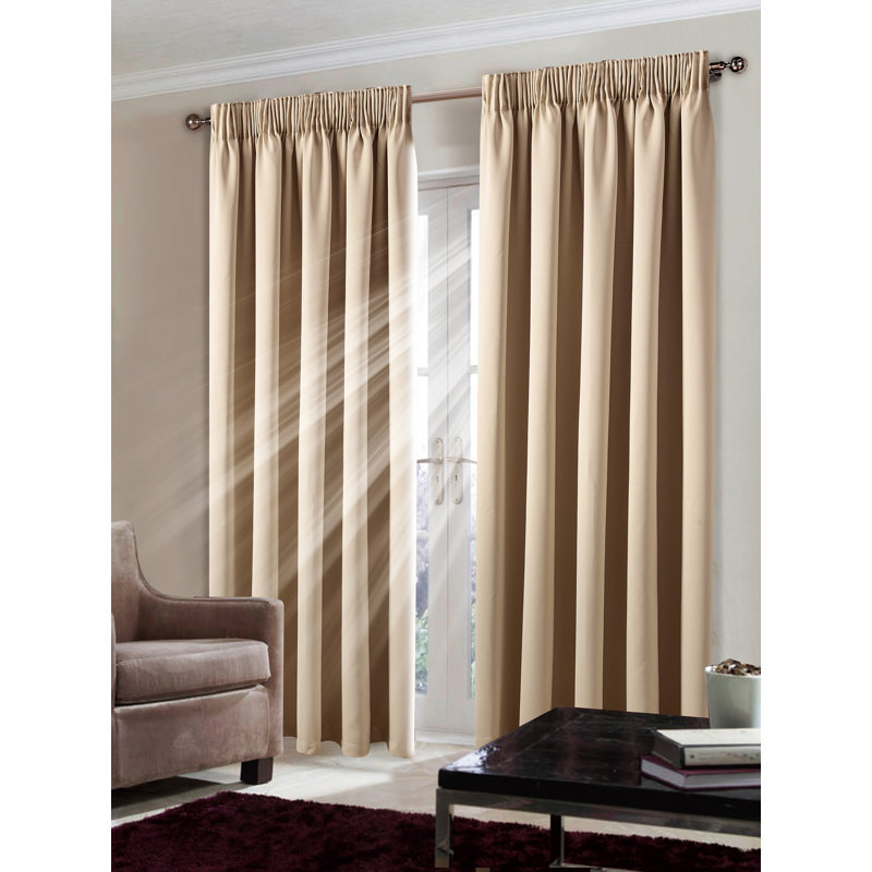 Desmariah Blackout Pair, Width 229 x Drop 137cm, Beige