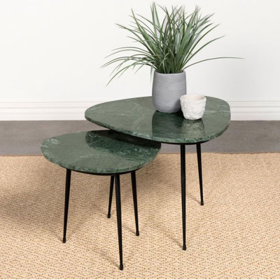 Kachine Marble Top Nesting Tables