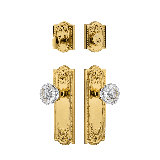 Nostalgic Warehouse Meadows Entry Set with Crystal Knob