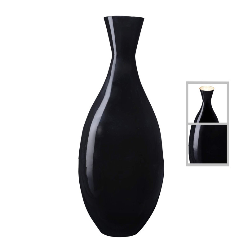 Burholme Floor Vase, Noir