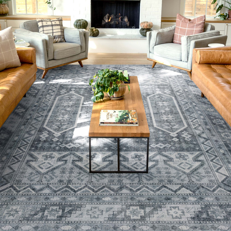Tapis tissé à plat Kehr, Rectangle 7 pi 7 po x 9 pi 10 po