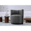 Salon rembourré avec coussins - Siège de lecture ergonomique gris foncé