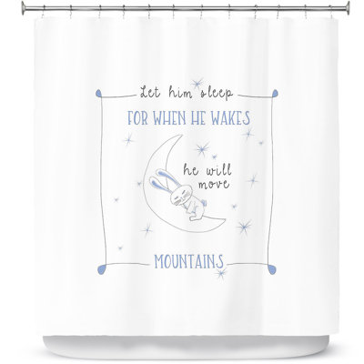 Rideau de douche simple let it sleep