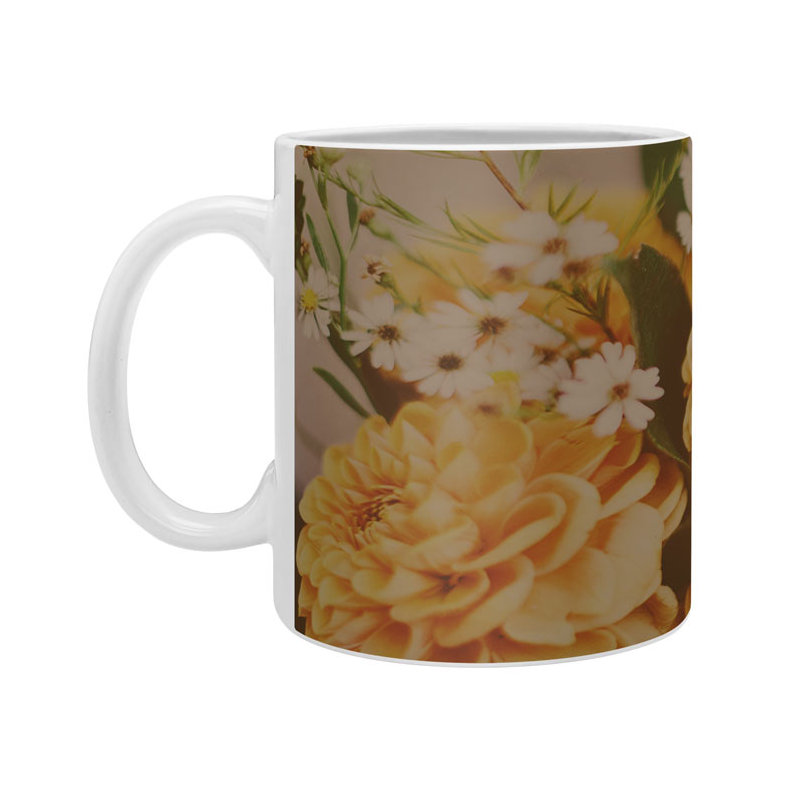Grande tasse à café florale automne