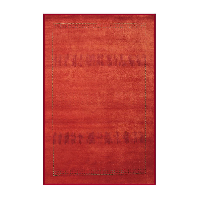 Tapis de zone rouge pourpre contemporain, Rectangle 2 pi x 4 pi