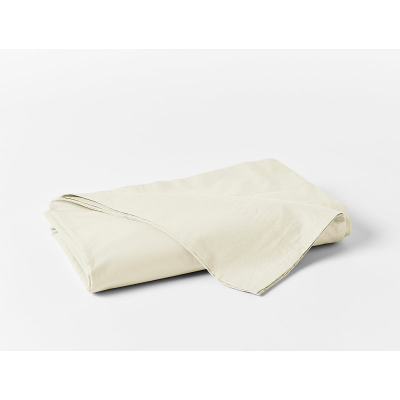 Percale Flat Sheet, King Flat Sheet, Natural