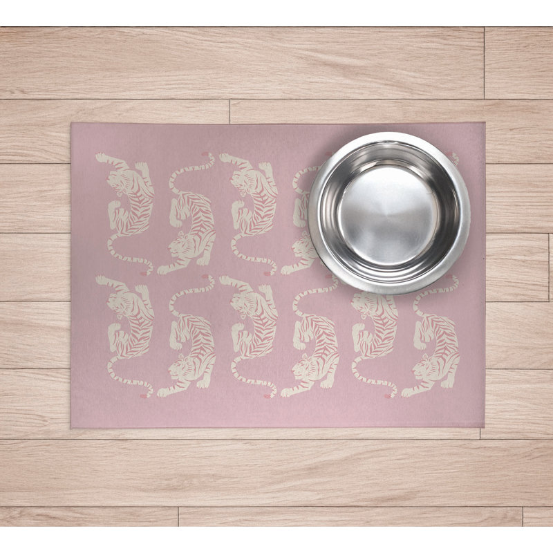Napperon Hey Tiger, Rose, H 0,08 po x l 24 po x P 36 po