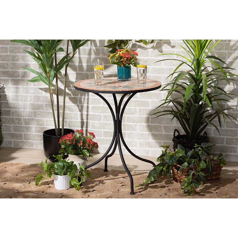 Round Outdoor Dining Table , 24 " W 24 " D