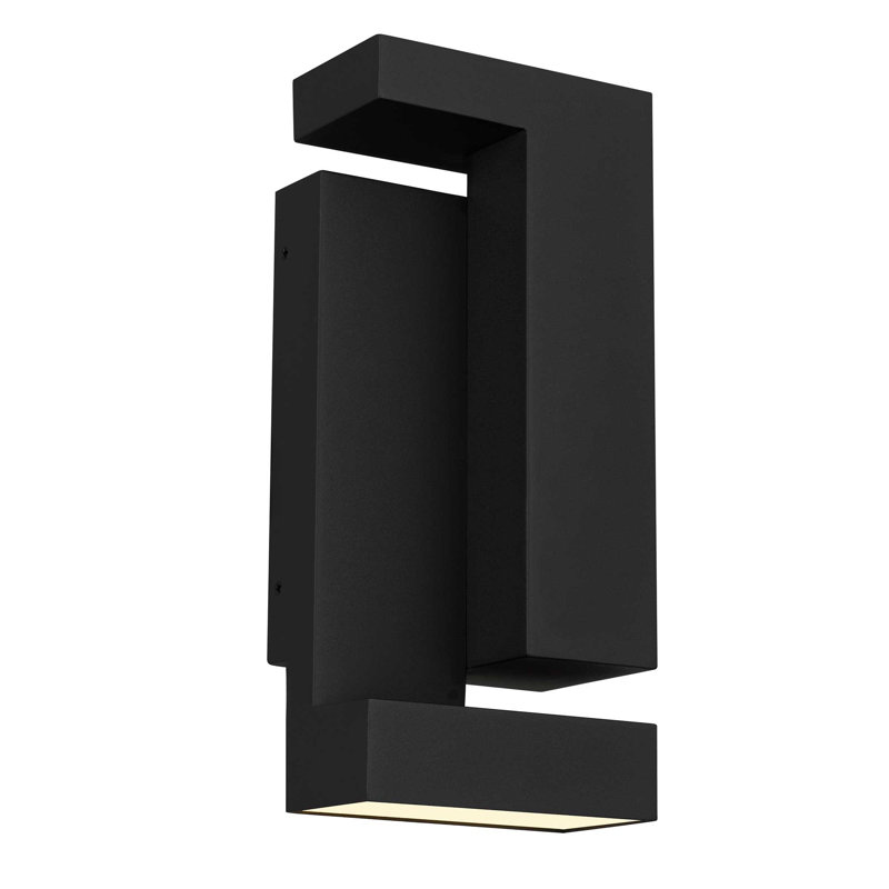 Dance LED Wall Sconce with Sculptural Up & Down Lighting, 3-CCT Selectable, Dimmable, Wet Rated, 11.25" H x 5" W x 3" D