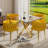 Square Pedestal Dining Set with Woven Dining Chair-1255841658-1260620460-1260620449