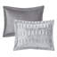 Élégant édredon très grand / très grand - Vison gris avec revers en fourrure longue mini pour lit-119383934