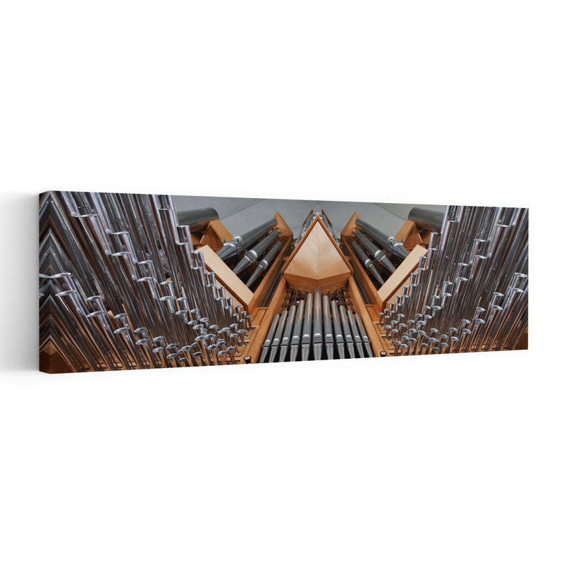 Intricate Pipe Organ by Bragi Ingibergsson - - Wrapped Canvas Panoramic Print, 91.44 cm H x 30.48 cm W