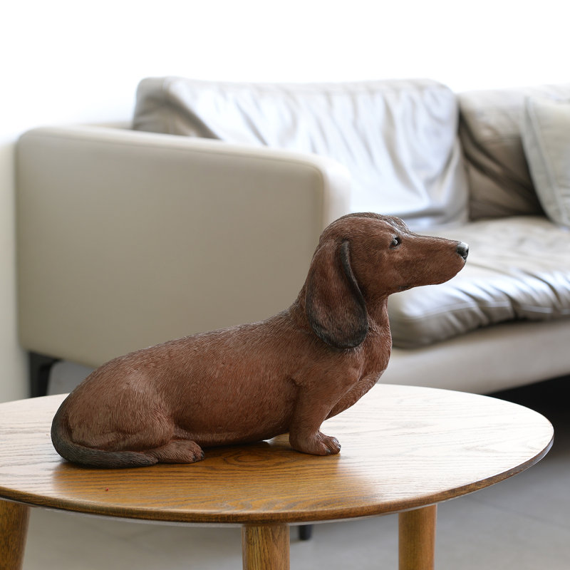 Animals Weather Resistant Polyresin Garden Statue, Brown